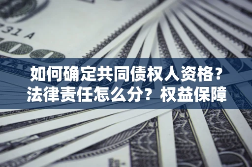 北京如何确定共同债权人资格？法律责任怎么分？权益保障技巧揭秘！