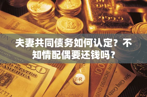 北京夫妻共同债务如何认定？不知情配偶要还钱吗？