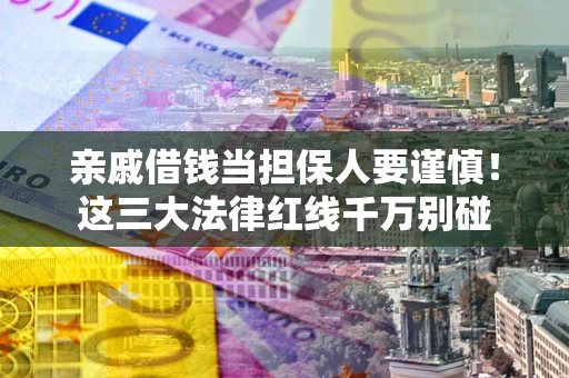 北京亲戚借钱当担保人要谨慎！这三大法律红线千万别碰